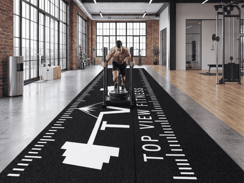 Rubber flooring thickness samples